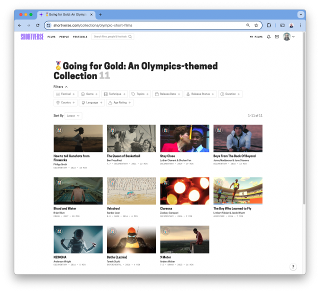 Olympics Short films