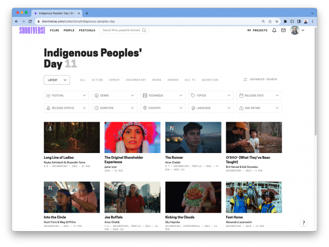 A Short Film playlist for Indigenous Peoples’ Day
